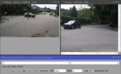 PhotoModeler showing two videos loaded