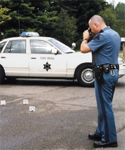 Officer at Scene with Camera