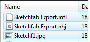 Three files in Explorer