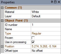 Point Property Pane